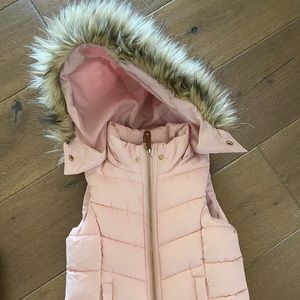 H&M Girls 4-6 Years Puffer Vest Pink